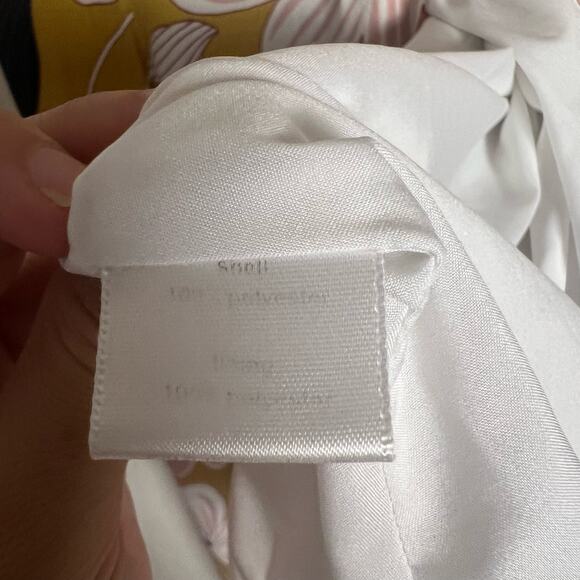 Slate & Willow Mod Daisy Floral Print Flutter Sleeve Wrap Midi Dress Size S - Picture 10 of 13